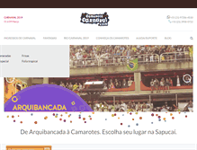Tablet Screenshot of camarotecarnaval.com